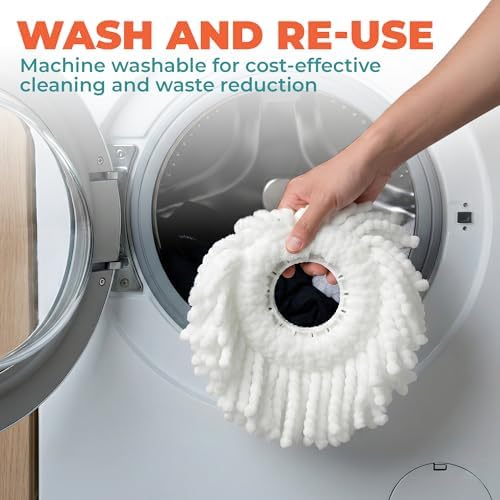 Grazie Spin Mop Head Replacements – Premium Microfiber Mop Refills – - Image 5