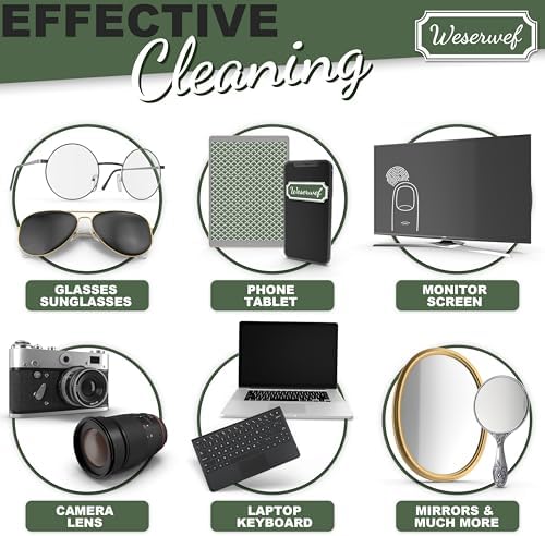 WESERWEF Design Microfiber Glasses Cleaning Cloth – Premium Cleaning Cloth - Image 4