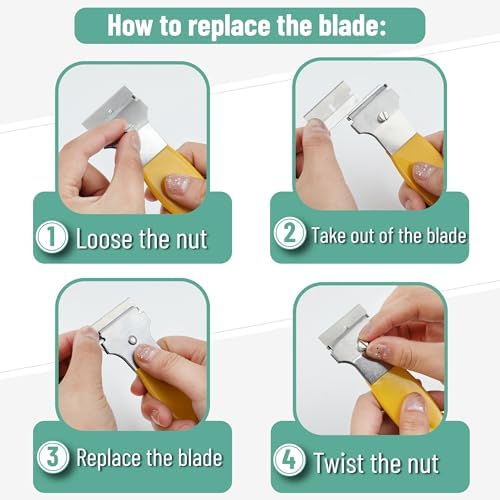 Bates- Razor Blade Scraper Set, 2 Pack, Locking Razor Scraper Set - Image 3