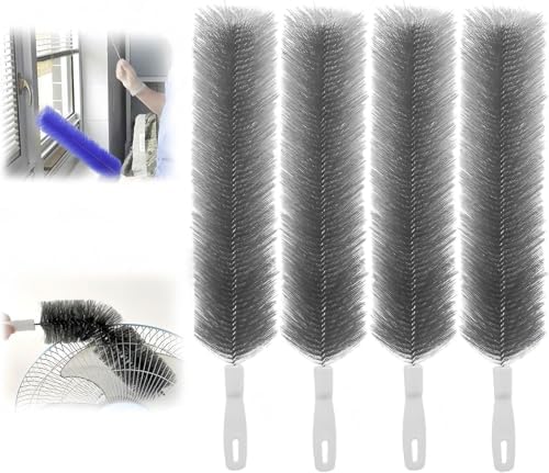 Bendable Microfiber Head, 2026 Upgraded Fan Cleaner Brush Reusable Dust Remover by Unknown