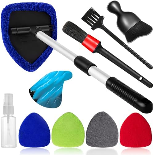 Qydipclin 10pcs Windshield Cleaner Tool Car Interior Window Cleaning Kit by Qydipclin