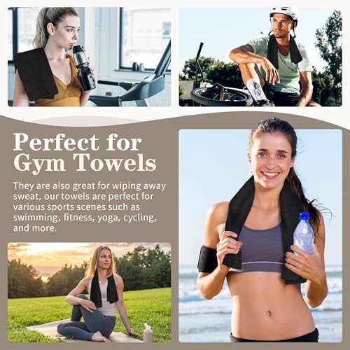 FIXSMITH Salon Towels 12 Pack, Quick Dry Gym Towels, Spa Face Towel, Absorbent - Image 7