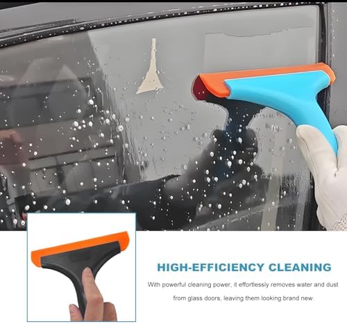 Small Silicone Window Squeegee, 5.9 Inch Vehicle Cleaning Scraper Water Wiper - Image 5