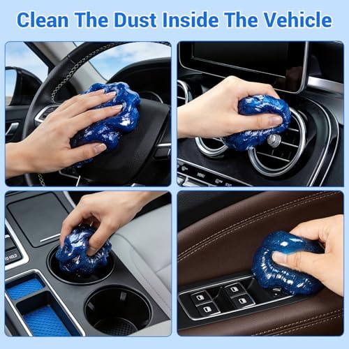 3 Jars Car Cleaning Gel, Auto Interior Cleaning Putty - Image 2