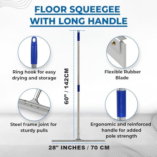 MHM AquaSlide PushPro – 28-Inch Heavy Duty Squeegee - Image 2