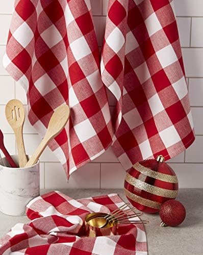 DII Buffalo Check Kitchen Collection, Classic Farmhouse Dishtowel Set, 3 Piece - Image 5