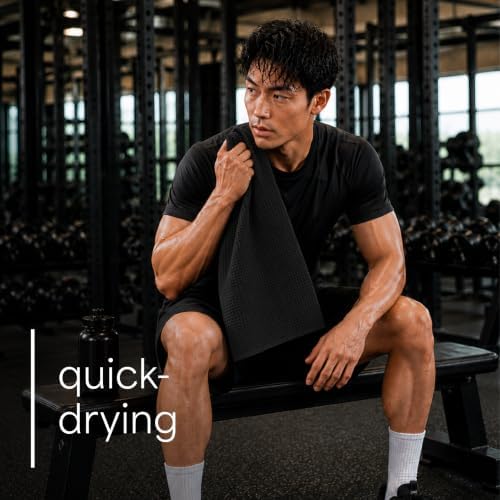 S&T INC. Microfiber Gym Towels, 6 Pack - Image 4