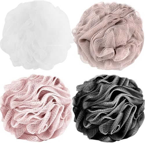 Fu Store Loofah Sponge Shower Loofahs 4 Colors Bath Sponges Body Scrubbers by FuStore