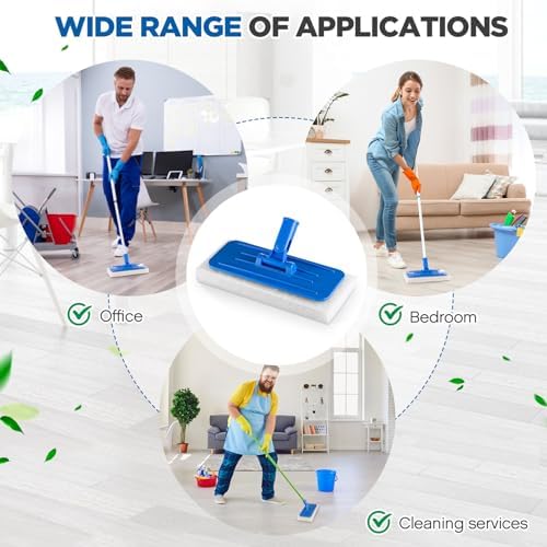Maxdot 6 Pcs Swivel Threaded Scrub Floor Pad Holder - Image 4