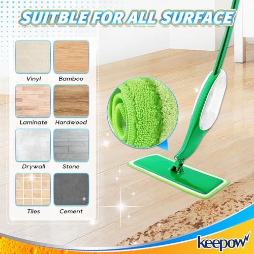 KEEPOW 2 Pack Spray Mop Pads Compatible - Image 5