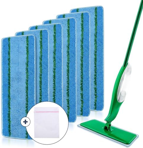 Upgraded Mop Head Replacement for Libman Freedom Spray Mop, 6 Pack Washable by NIXOOT