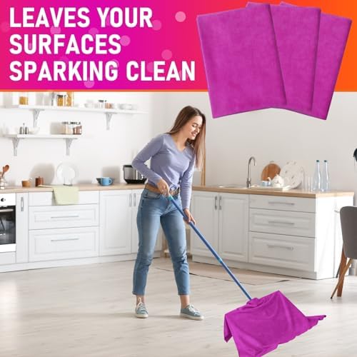 Newwiee 3 Pcs Extra Large Microfiber Cleaning Cloth - Image 3