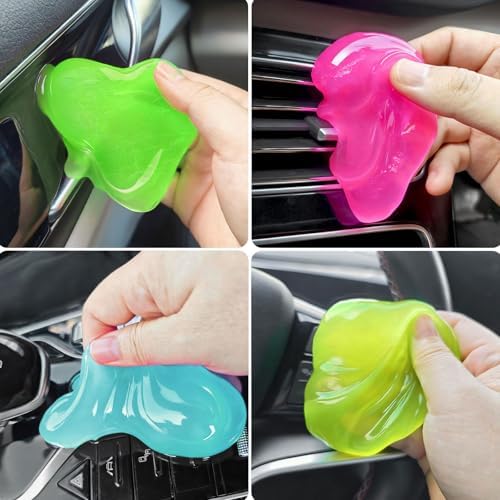 Car Cleaning Gel 4-Pack, Reusable Putty - Image 2