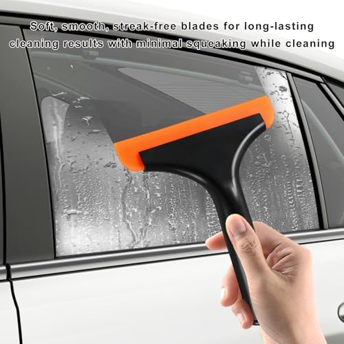 2 PCS Small Silicone Window Squeegee, Car Windshield Cleaning Wiper - Image 4
