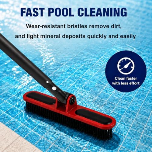 13.7" Swimming Pool Brush Head for Cleaning Pool Walls - Image 3