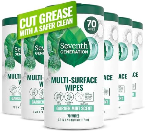Seventh Generation Multi-Surface Wipes, Garden Mint scent, 70 ct by SeventhGeneration