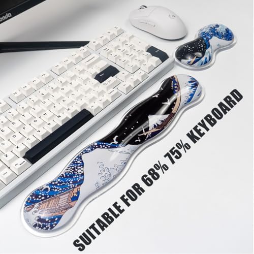 Gel Keyboard and Mouse Wrist Rest Set, Wrist Pad - Image 3