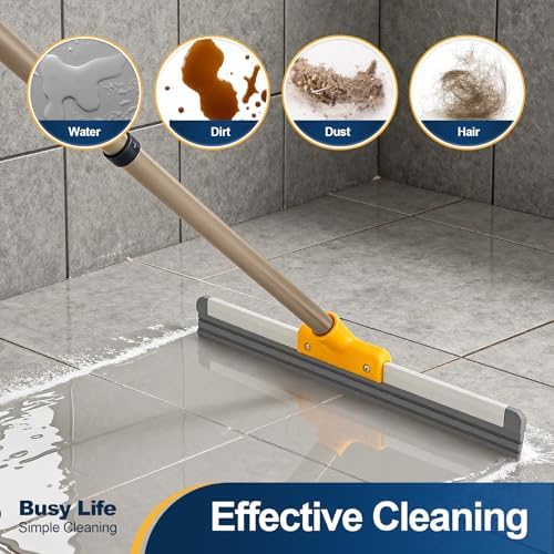 Yocada Rubber Floor Squeegee TPR Blade Scrubber Broom Shower Squeegee - Image 4