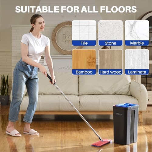 JOYMOOP 13-Inch Microfiber Flat Mop Head Replacement Pad, 1 Pack - Image 5