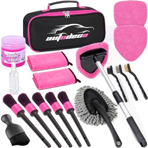 Windshield Cleaner Tool, Detailing Brush, Car Cleaning Kit Interior by AUTODECO