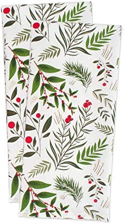 DII Christmas Kitchen Towel Set, Floral Tea Towels - Image 4