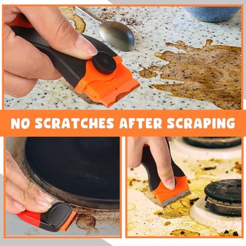 Tallew 9 Pcs Plastic Scraper Set Paint Tool Non Scratch Putty - Image 5