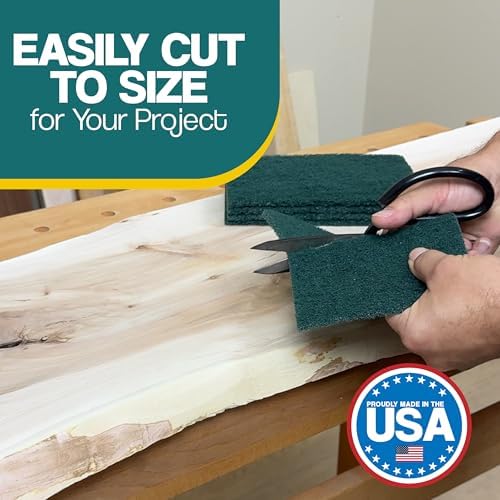 6" X 9" Non-Woven Grey Scuff Pads 240 Grit - Image 3