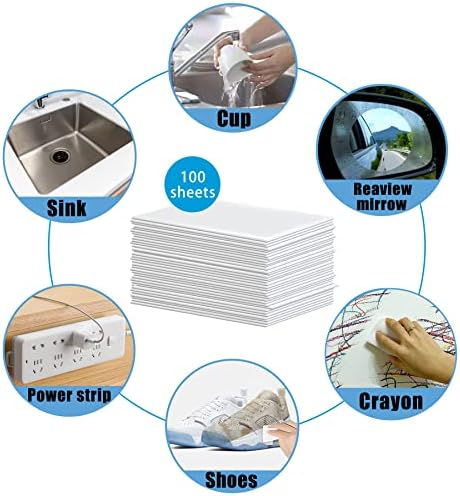 100pack Magic Sponge Eraser Sheets | Thin Nano Pads | All-Purpose - Image 4
