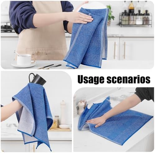 Homaxy 380 GSM Cotton Premium Kitchen Towels 6 Pack - Image 4