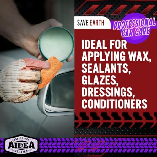 AIDEA Microfiber Applicator Pads-8 Pack, Car Wash Sponge - Image 2