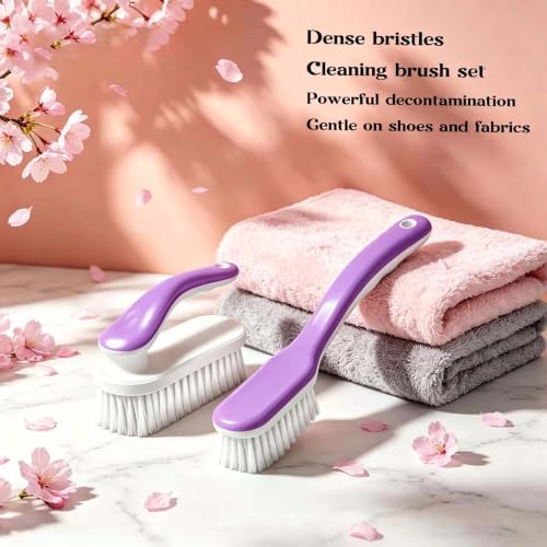 2 Pack Shoe & Laundry Cleaning Brush, Household Soft Bristle Scrubbing - Image 4
