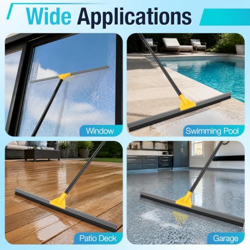 SOBONNE 24" Floor Squeegee for Concrete Floor Water Removal - Image 6