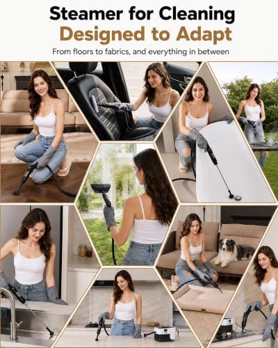 GEVOLCM Steam Cleaner, 3 Level Adjustable Handle - Image 7