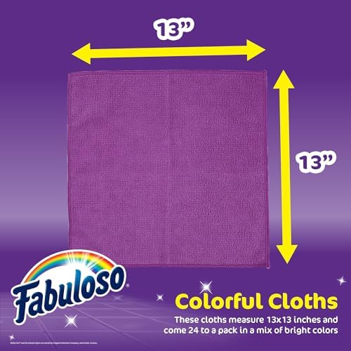 Fabuloso Microfiber Cleaning Cloths, 13x13 in - Image 5