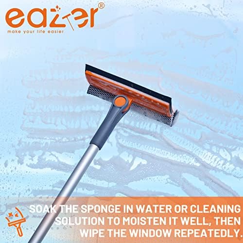 eazer Professional Window Squeegee, 2-in-1 Rotatable Squeegee - Image 5