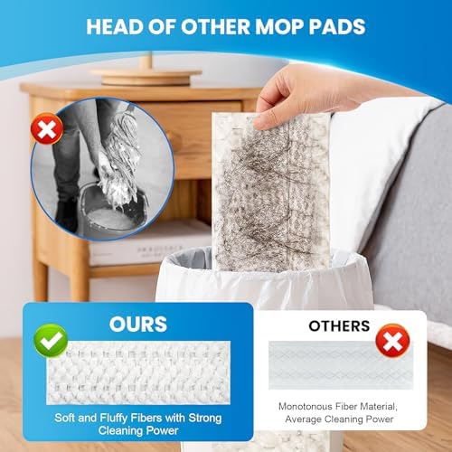 50 Pack Disposable Microfiber Cleaning Mop Pads - Image 6