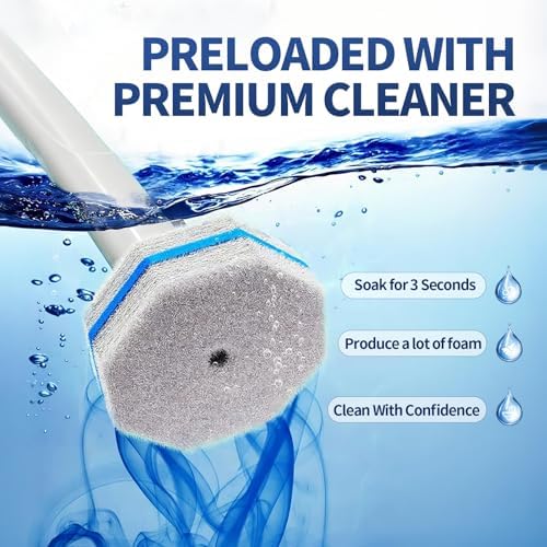 60PCS Toilet Bowl Cleaner Wand Refills Compatible - Image 2