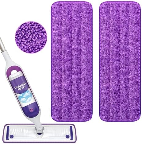Reusable Power Mop Refill Pads for Swiffer Power Mop Starter Kit by ABetterChoiceforYourHome
