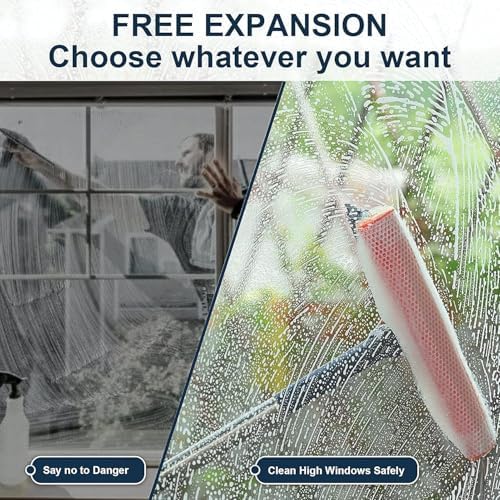 Professional Window Squeegee, 2-in-1 Window Cleaner - Image 5