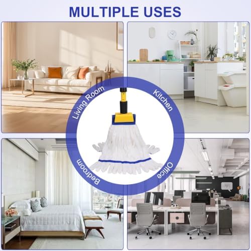 Heavy Duty Commercial Mop Head Replacement Microfiber Tube Mop Heads - Image 5