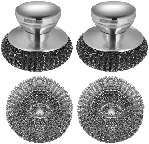 2 Pack Stainless Steel Scrubber Set, Durable & Convenient Stainless Steel by Unknown