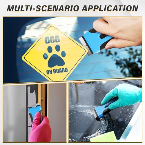 DIYSELF 2 Pack Glass Scraper, Razor Blade Scraper Tool - Image 3