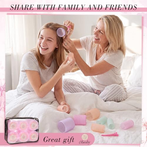 Obeoby 4 Sizes Hair Rollers Curlers Set - Image 6