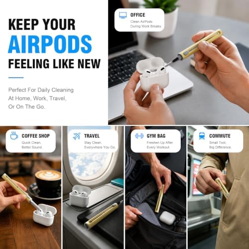 Hyashee Cleaner Kit for Airpods Pro 1 2 3 Multi-Function Cleaning Pen - Image 4