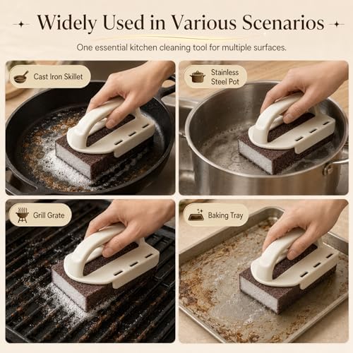 Magic Emery Cleaning Sponges, Nano Carborundum Sponge, Scrub Pad Pot Scrubber - Image 7