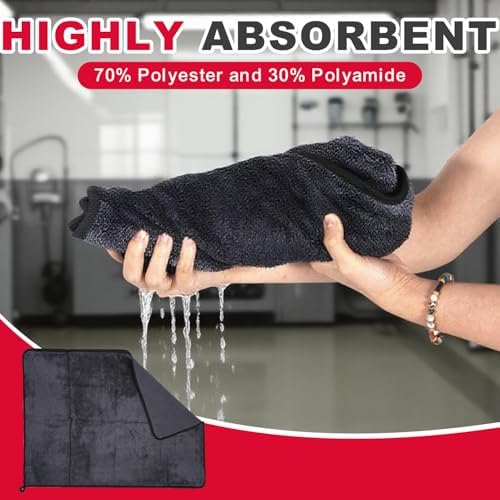 Professional Large Microfiber Car Drying Towels 2 Pack - Image 5