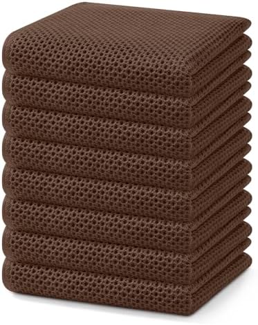 Homaxy 100% Cotton Waffle Weave Kitchen Dish Towels 8-Pack by Homaxy
