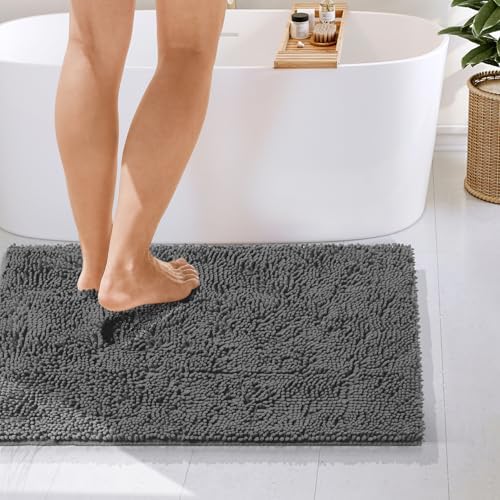 Hearth & Harbor Bathroom Rugs, Chenille Bath Mat - Image 4