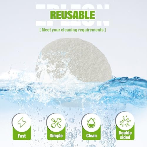 4 Inch Drill Brush Scrub Pads Cleaning Kit, 5X Faster Cleaning, Reusable Double - Image 6