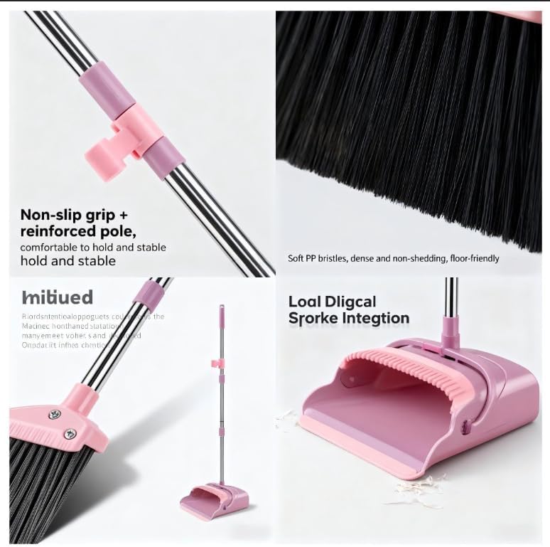 Upright Broom and Dustpan Set - Image 3
